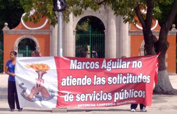   Edil Marcos Aguilar incumple a colonos de Melchor Ocampo 