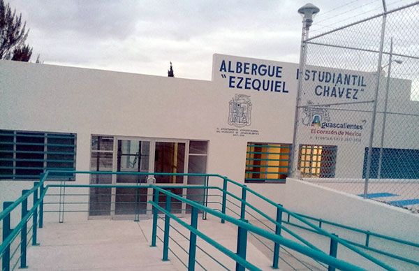 Al 100% construcción de albergue estudiantil  Ezequiel A.Chávez