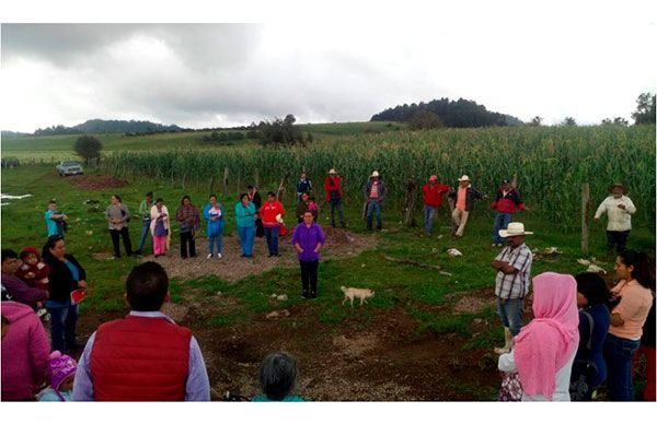 Las gestiones de antorchistas arienses logran pozo para agua potable en El Arenal