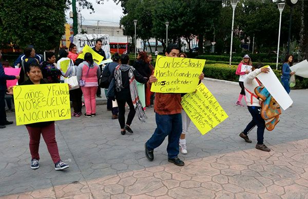 Antorchistas de Iztacalco exigen que la delegación cumpla compromisos