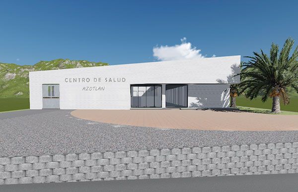  A 90 por ciento de avance, centro de salud en Azotlán