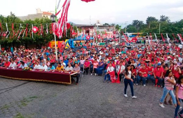 Celebran antorchistas de Gabriel Zamora 20 años de lucha organizada