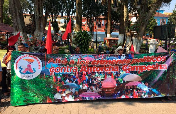 Exigen en la Sierra Norte justicia para Manuel Hernández Pasión