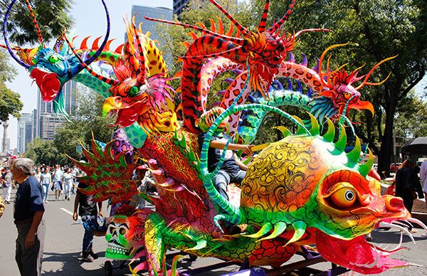 Chimalhuacán gana 3er.lugar en el concurso de Alebrijes Monumentales 2017