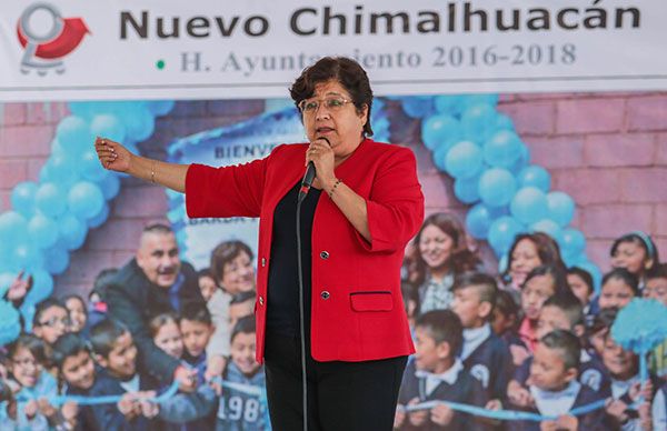 Incrementan presupuesto para rehabilitación de escuelas en Chimalhuacán 