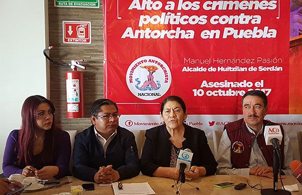 Antorcha Ciudad de México exige cárcel para los asesinos de Manuel Hernández Pasión