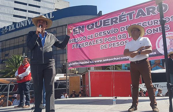  Antorchistas de la Ciudad de México exigen a  Segob y otras dependencias federales cumplan compromisos