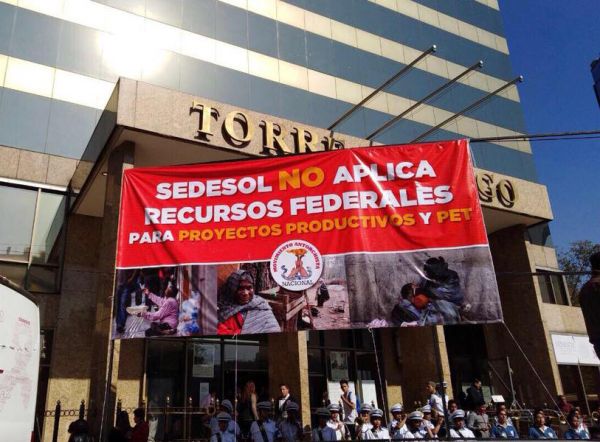 Incumplimientos de Sedesol provoca protestas en el país