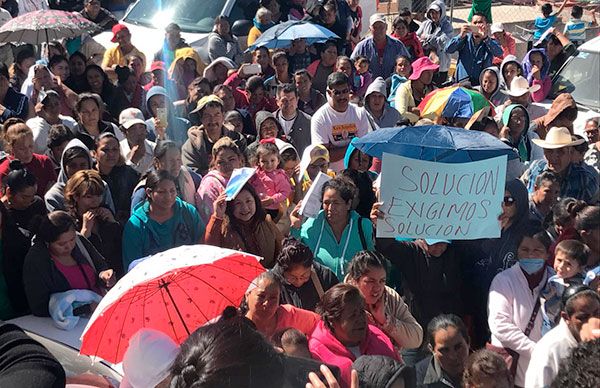  Protesta nacional por inoperancia de secretarías en asignación de vivienda y empleo temporal