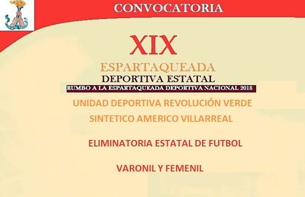 Antorcha convoca al XIX Torneo Estatal de Fútbol