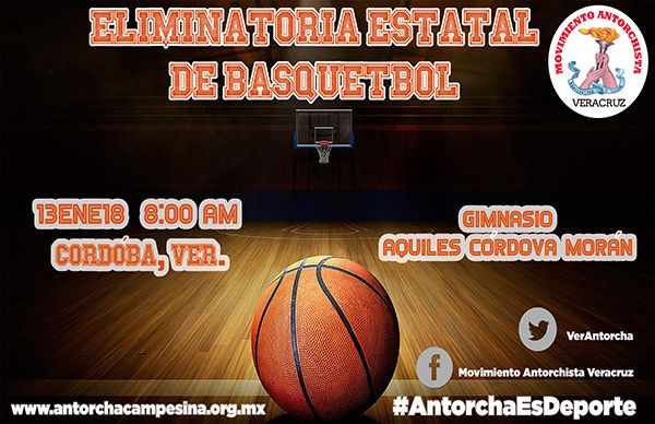 Anuncia Antorcha eliminatoria estatal de baloncesto