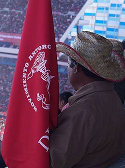 La marcha en Puebla: en defensa de la lucha popular