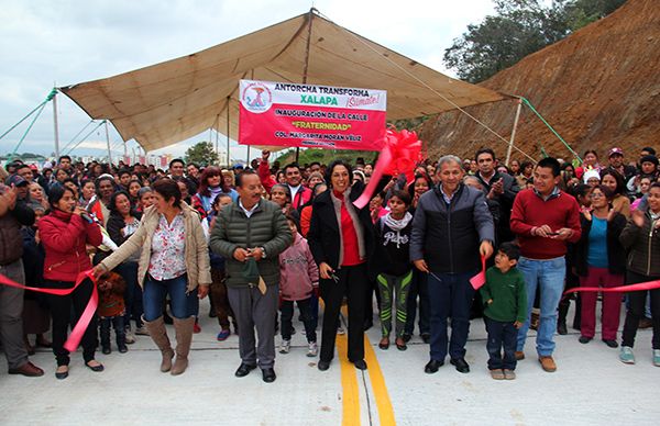 Inaugura Antorcha nueva vía de comunicación en la Reserva Santa Bárbara de Xalapa