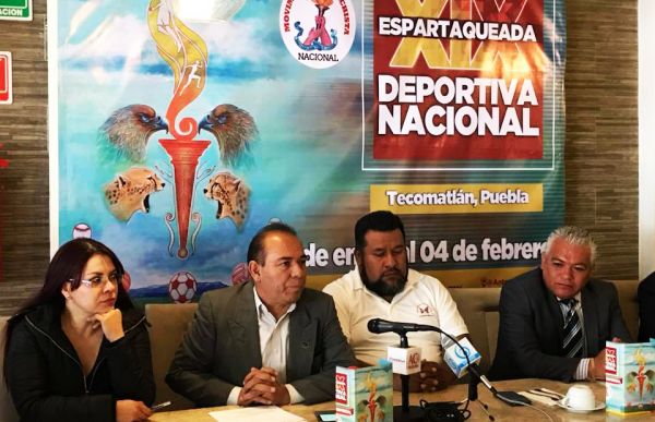 Anuncia Antorcha XIX Espartaqueada Nacional Deportiva 2018 