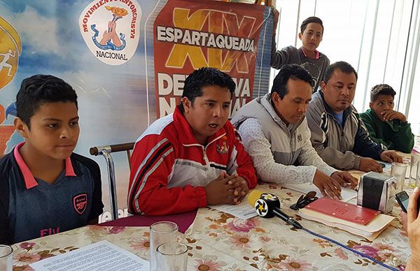  Coahuilenses anuncian la Espartaqueada Nacional Deportiva  XIX