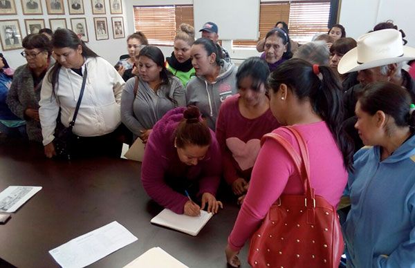 Antorchistas de Caborca revisan acuerdos con el gobierno municipal