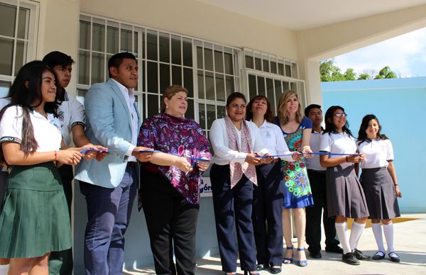 Inauguran aula didáctica y modulo de sanitarios en el Cobaev 46