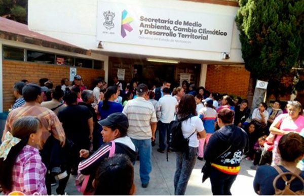 Semaccdet hace compromisos con familias pobres de Morelia