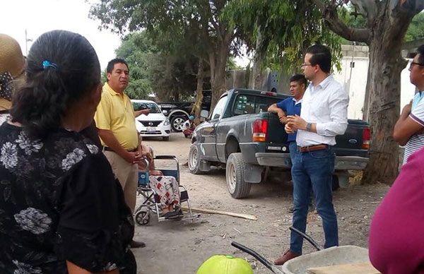 Gestiona Antorcha obra para la comunidad de Calamanda 