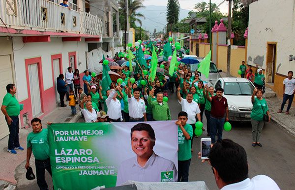 Arranca Lázaro Espinosa campaña como candidato a la presidencia de Jaumave