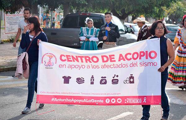 A 10 meses del sismo, Antorcha continúa trabajando