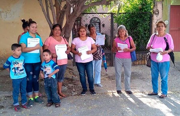 Antorchistas realizan difusión en colonias de Cd.Victoria 