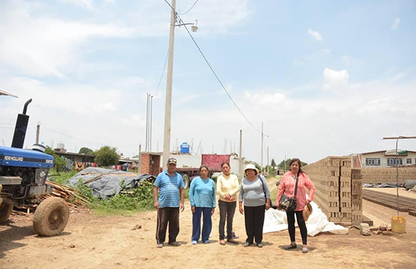 Agradecen trabajo de Antorcha en San Diego Cuachayotla 