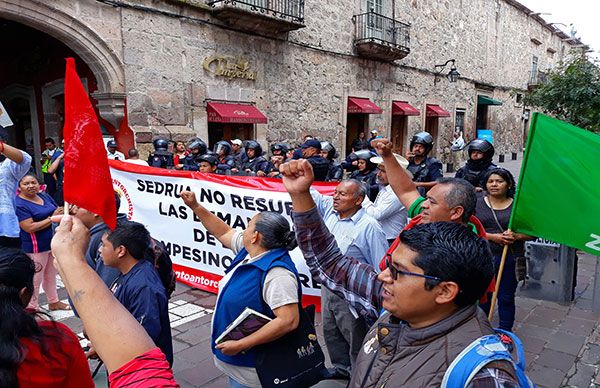 Sin dar paso atrás, campesinos michoacanos alzan la voz ante incumplimiento del Gobierno del Estado