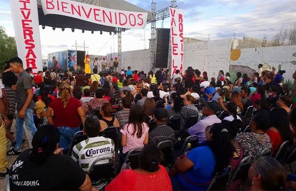 Festejan un año más de lucha organizada en Ampliación Valle la Rosita