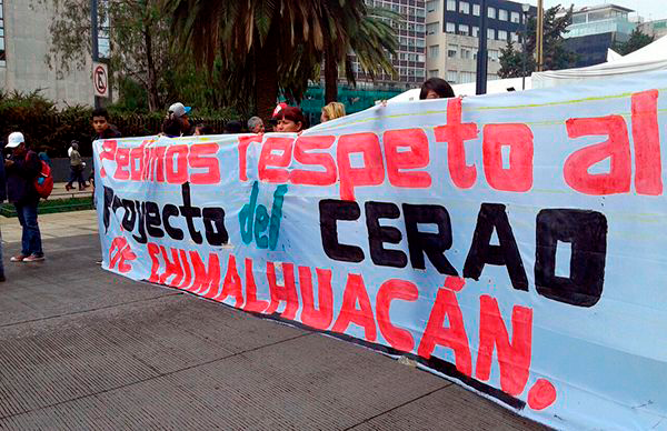 Con el CERAO de Chimalhuacán se atacan logros del pueblo organizado, que lucha por sus demandas mas sentidas