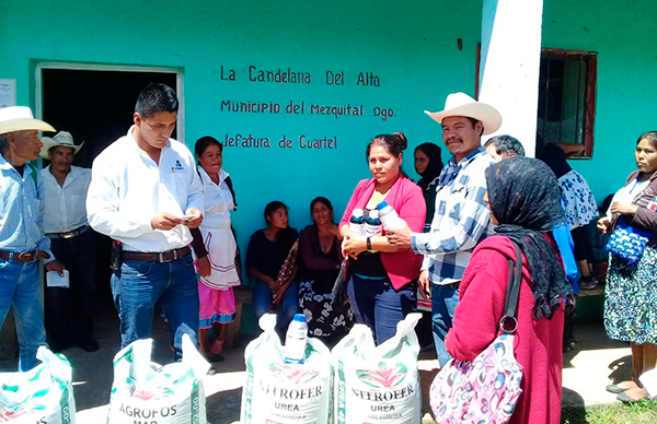 Entrega Antorcha fertilizante en Candelaria