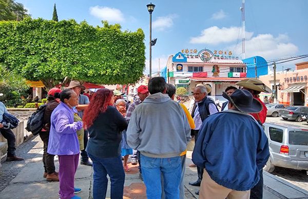 En Charo, el presidente municipal se niega a recibir las demandas del pueblo