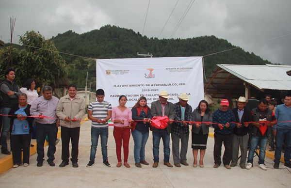 Antorcha inaugura nueva vía de comunicación en la Sierra de Ayahualulco