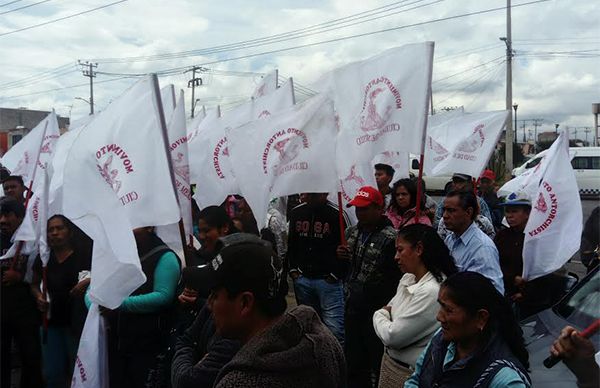 Antorhistas de Tláhuac se manifestaron en CFE; exigen concluya electrificación de  San Ignacio Loyola