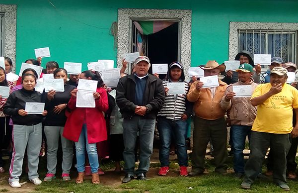 Continúa Antorcha entregando material para vivienda a familias humildes