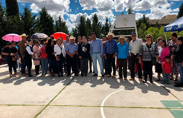 Inauguran y dan banderazo nuevas obras logradas por Antorcha para Fresnillo