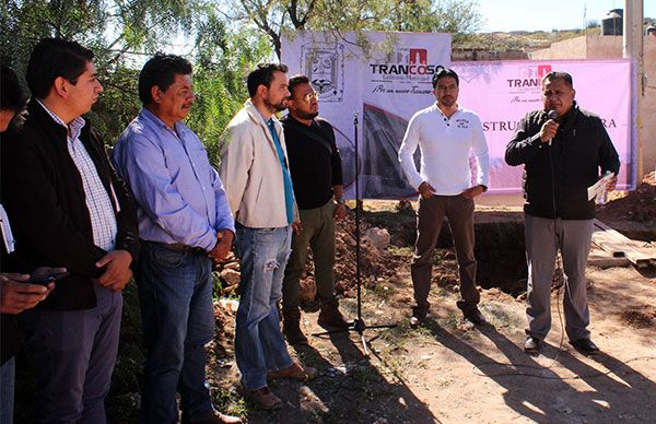 Arranca obra de drenaje sanitario en Trancoso 