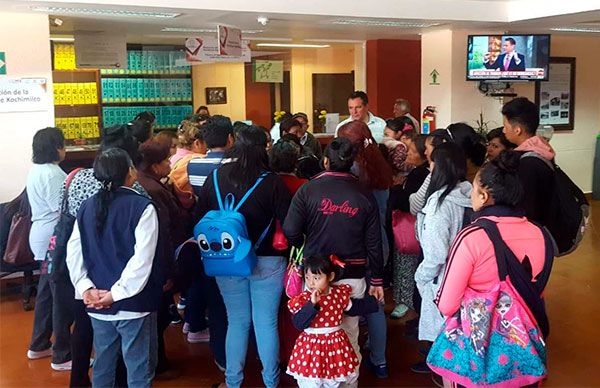 Antorcha entrega pliego petitorio en alcaldía de Xochimilco 