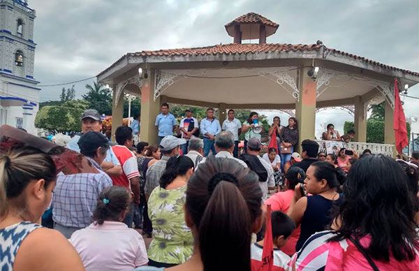 Antorchistas de Catemaco logran acuerdos con Ayuntamiento