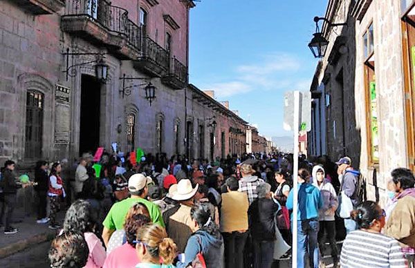 En Morelia la solución a las demandas del pueblo, no existe: Antorcha