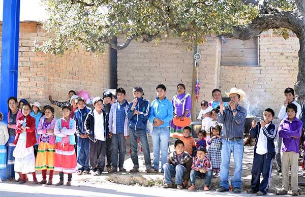 Inauguran domo en Cerrito Gordo, Mezquital