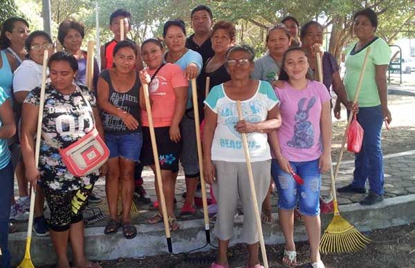 Finaliza Programa de Empleo Temporal en localidades Antorchistas de la Zona Norte de Quintana Roo