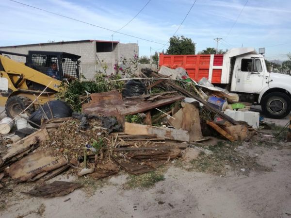 Labores de descacharización en colonia Café Combate