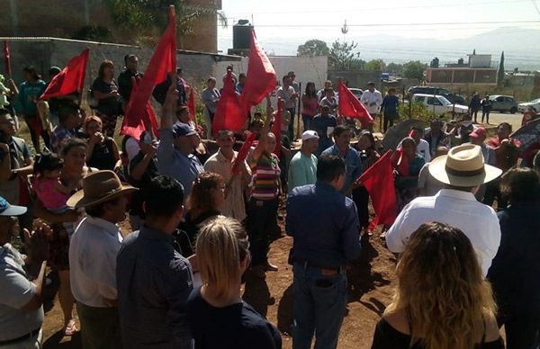 Raúl Morón pretende inaugurar obra gestionada por el Movimiento Antorchista