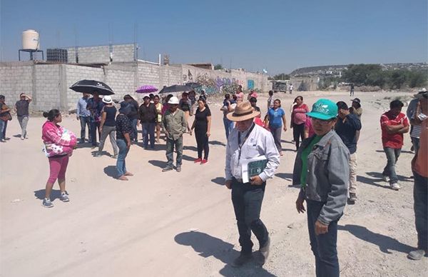 Antorcha y CEA supervisan obra en colonia Melchor Ocampo