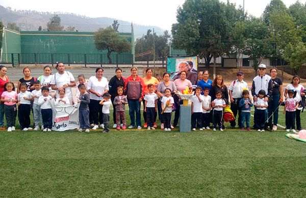 Kínder Humberto Gutiérrez de GAM realiza miniolimpiadas deportivas