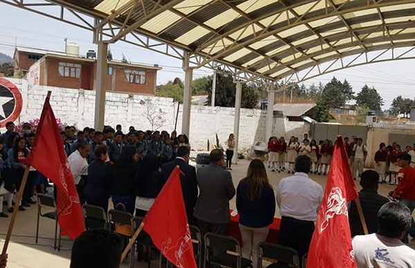 En el municipio de Hidalgo, Antorcha logra infraestructura educativa