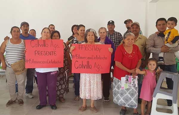 Antorchistas de Calvillo listos para festejos del 45 Aniversario de Antorcha