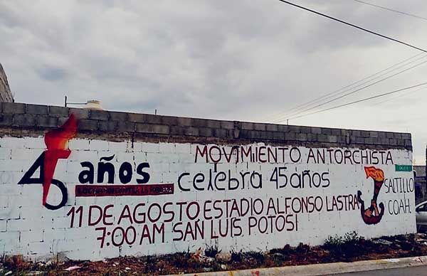 Con difusión masiva,  anuncian festejo del 45 Aniversario de Antorcha