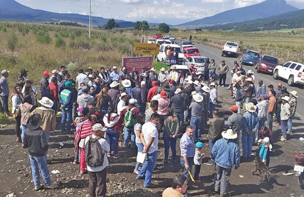 Comuneros dan banderazo de arranque a tramo carretero 